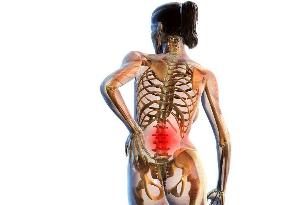 pain in the lumbar spine